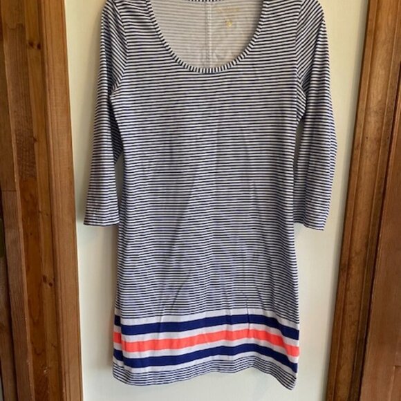 LILLY PULITZER Bomber Blue Exotic Garden Engineered Beacon Dress Size M - Picture 6 of 16